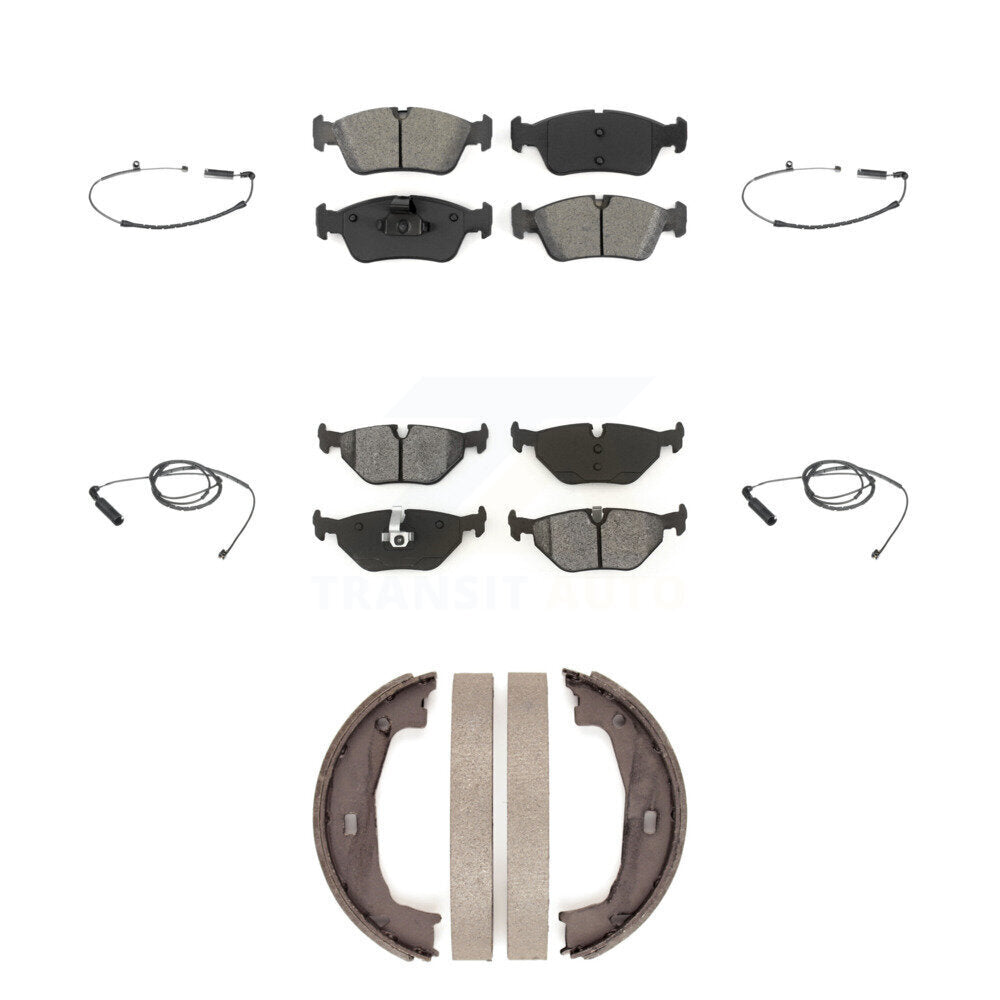 Semi-Metallic Brake Pad Wear Sensor Front Rear Kit (7Pc) For BMW 325i 325Ci 320i