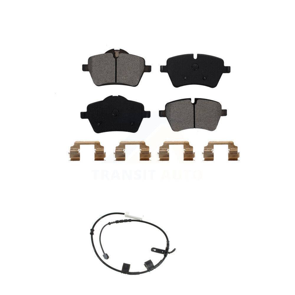 Semi-Metallic Disc Brake Pads And Wear Sensors Front Kit For Mini Cooper