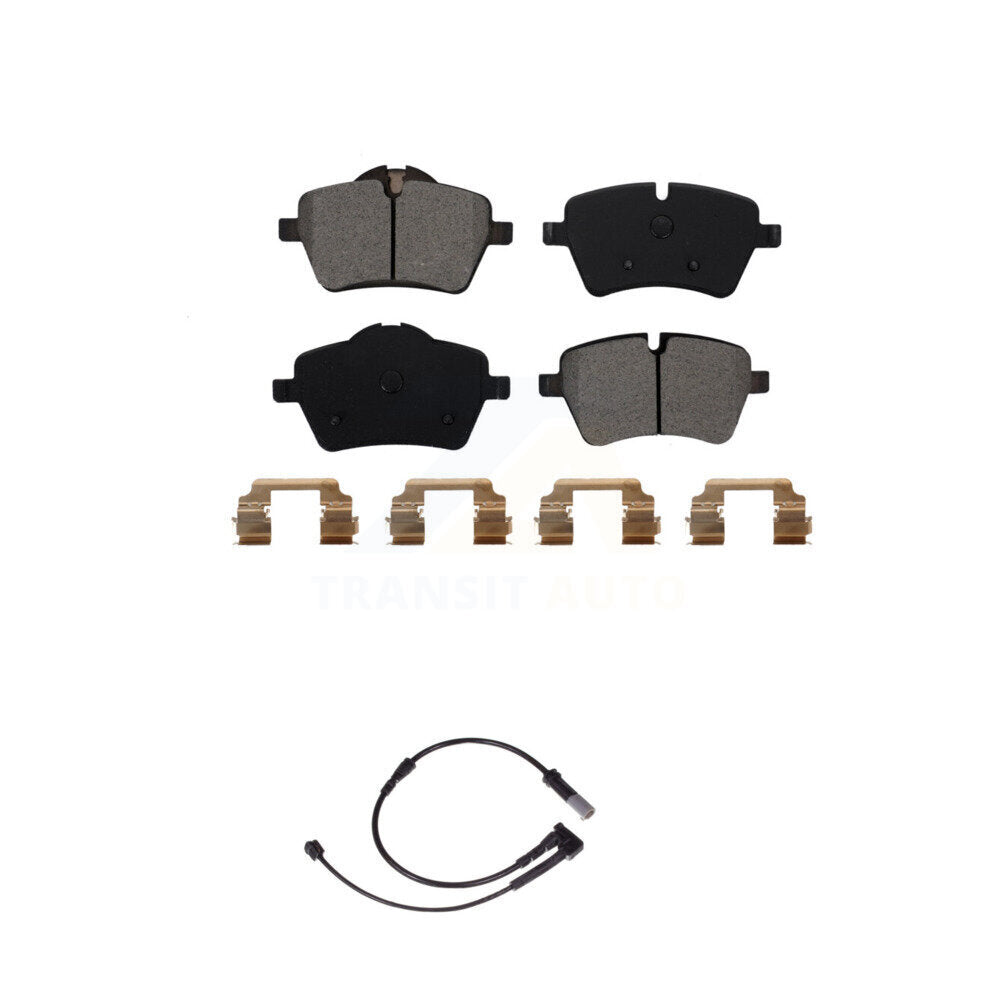 Semi-Metallic Disc Brake Pads And Wear Sensors Front Kit For Mini Cooper