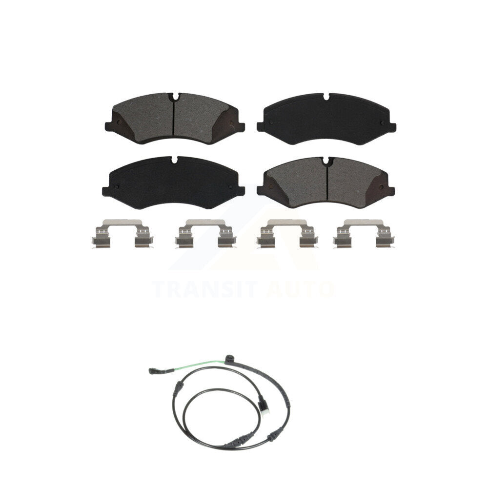 Semi-Metallic Disc Brake Pads And Wear Sensors Front Kit For Land Rover LR4