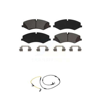 Semi-Metallic Disc Brake Pads & Wear Sensor Front Kit For Land Rover Range Sport
