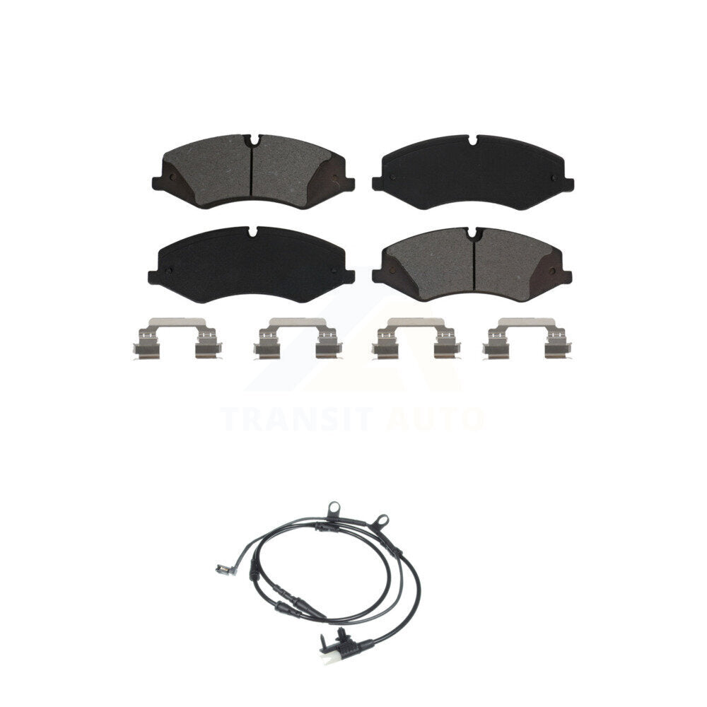 Semi-Metallic Disc Brake Pads & Wear Sensor Front Kit For Land Rover Range Sport