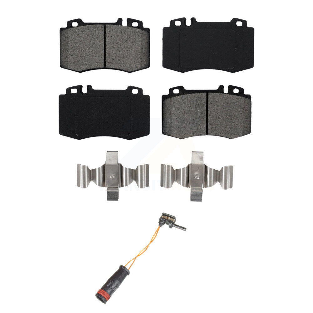 Semi-Metallic Brake Pads Wear Sensor Front Kit For Mercedes-Benz E350 C230 SL500