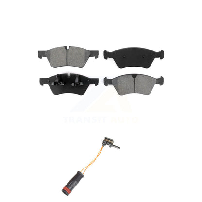 Semi-Metallic Disc Brake Pads & Wear Sensor Front Kit For Mercedes-Benz E350 AWD