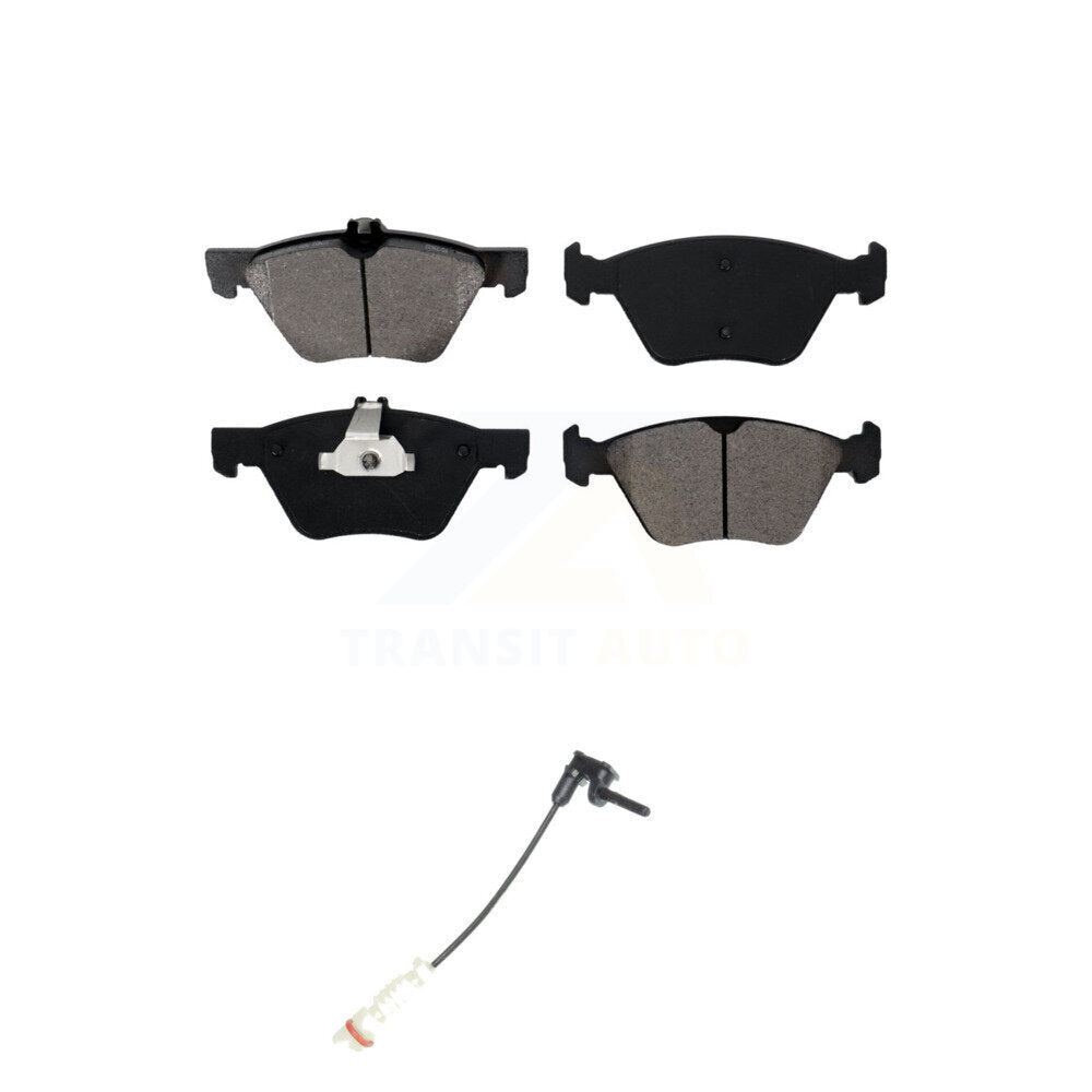 Semi-Metallic Brake Pads & Wear Sensor Front Kit For Mercedes-Benz E320 Chrysler