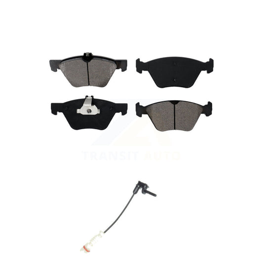 Semi-Metallic Brake Pads & Wear Sensor Front Kit For Mercedes-Benz E320 Chrysler