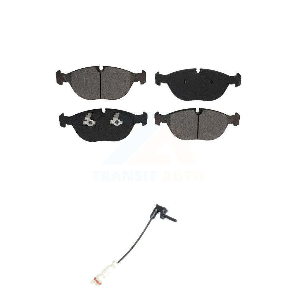Semi-Metallic Disc Brake Pad & Wear Sensor Front Kit For Chrysler Crossfire E430