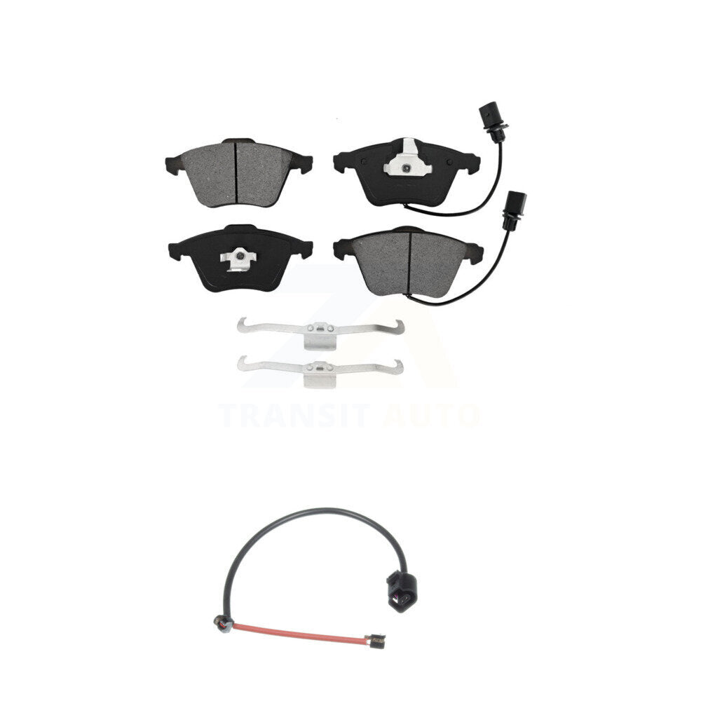 Semi-Metallic Brake Pad And Extra Wear Sensor Front Kit For Audi TT Quattro 2.0L