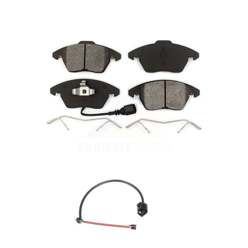 Semi-Metallic Brake Pad And Extra Wear Sensor Front Kit For Audi TT Quattro 2.0L