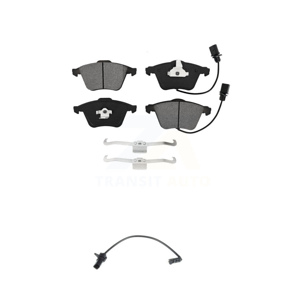 Semi-Metallic Disc Brake Pads And Extra Wear Sensors Front Kit For 2011 Audi A6