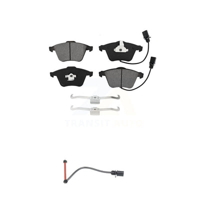Semi-Metallic Brake Pad And Extra Wear Sensor Front Kit For 2011 Audi A6 Quattro