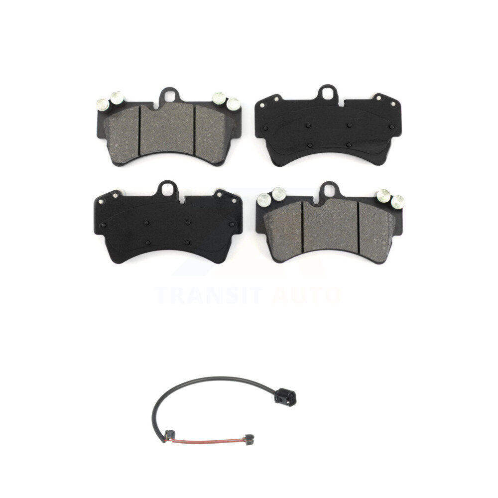 Semi-Metallic Disc Brake Pad & Wear Sensor Front Kit For Audi Q7 Porsche Cayenne