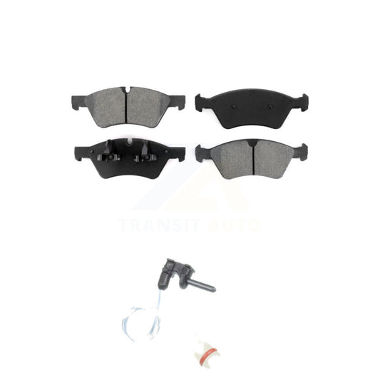 Semi-Metallic Disc Brake Pad And Wear Sensor Front Kit For Mercedes-Benz G55 AMG