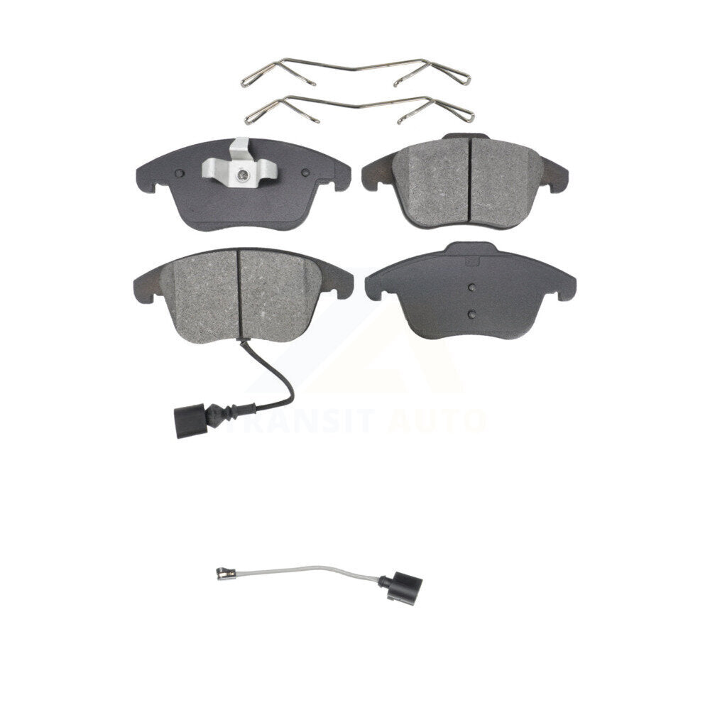 Semi-Metallic Disc Brake Pad & Extra Wear Sensor Front Kit For Volkswagen Tiguan