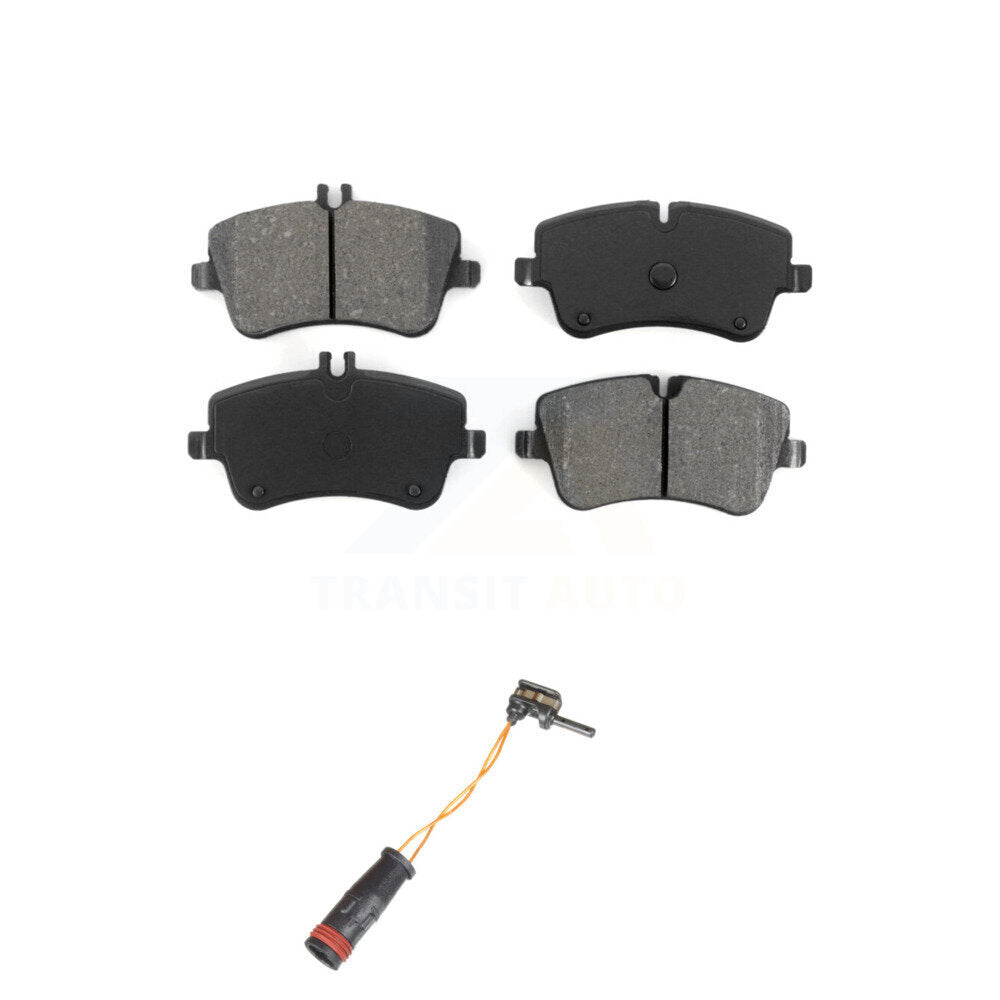 Semi-Metallic Brake Pad & Wear Sensor Front Kit For Mercedes-Benz C240 C230 C280