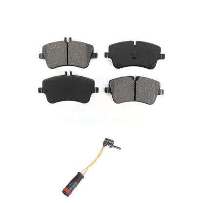 Semi-Metallic Brake Pad & Wear Sensor Front Kit For Mercedes-Benz C240 C230 C280