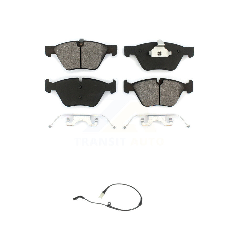 Semi-Metallic Disc Brake Pads And Wear Sensors Front Kit For BMW 525i