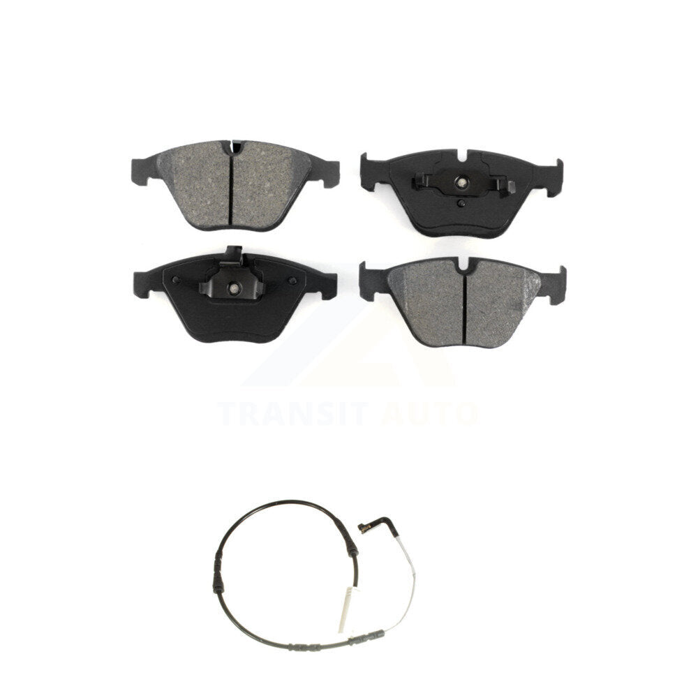 Semi-Metallic Disc Brake Pad & Wear Sensor Front Kit For BMW 335i 323i 328i 335d