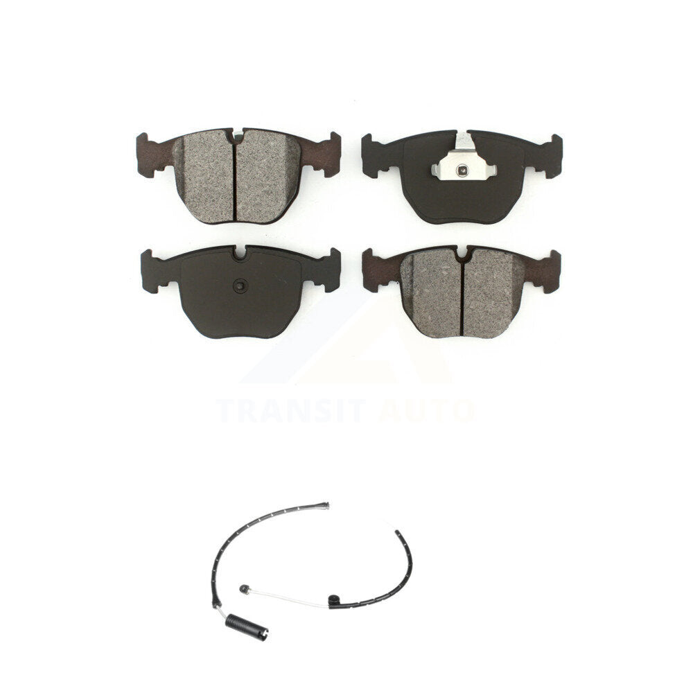 Semi-Metallic Disc Brake Pads And Wear Sensors Front Kit For BMW X5
