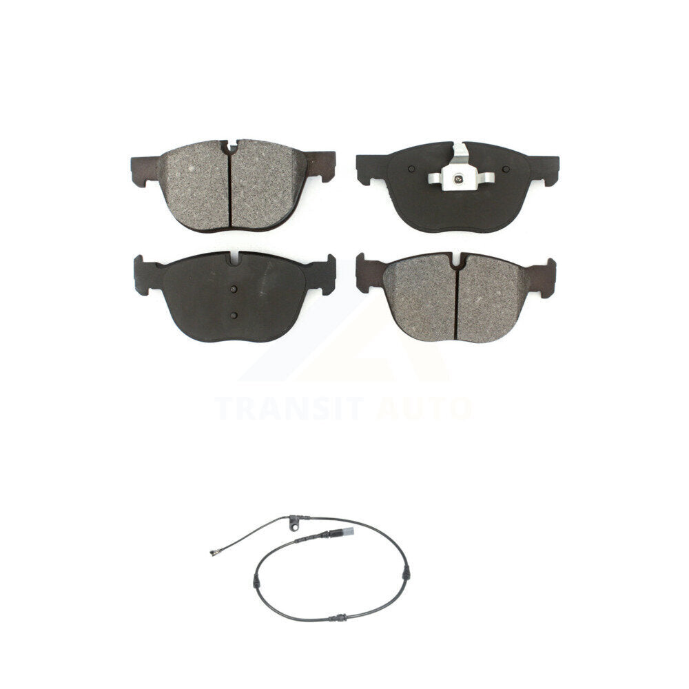 Semi-Metallic Disc Brake Pads And Wear Sensors Front Kit For BMW X5 X6
