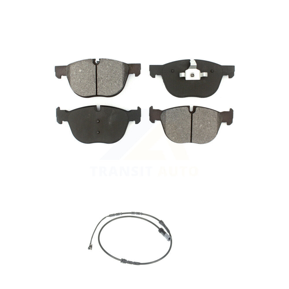 Semi-Metallic Disc Brake Pad And Wear Sensor Front Kit For 2016-2018 BMW X4 M40i