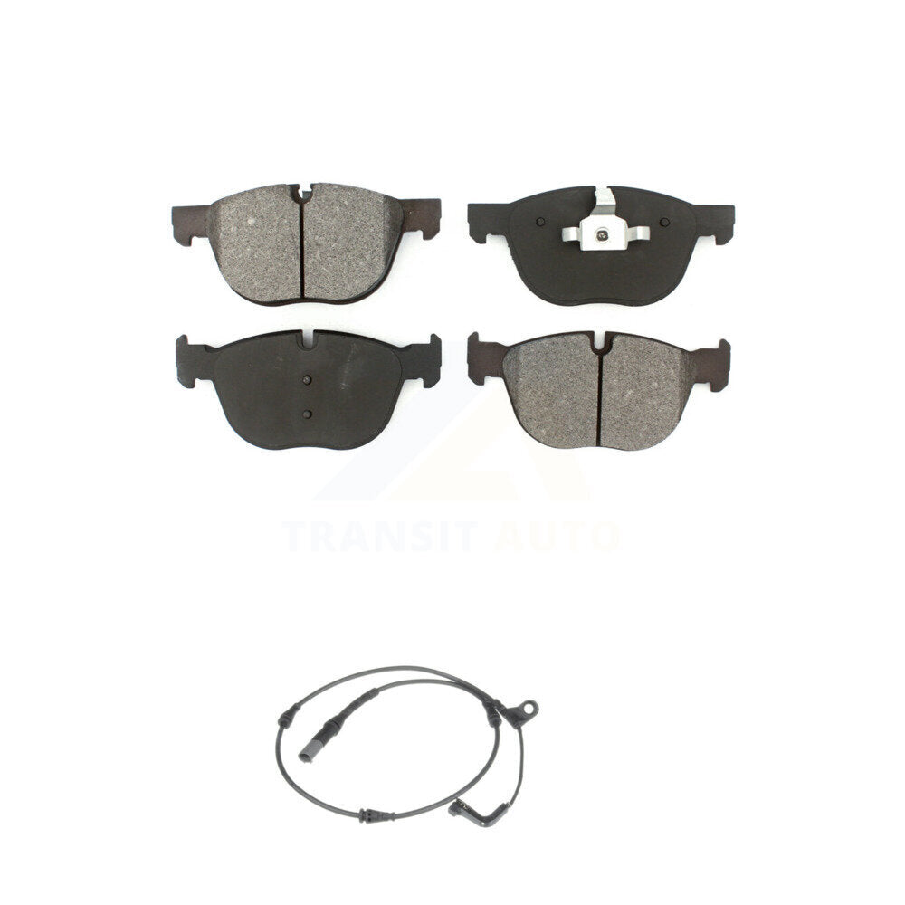 Semi-Metallic Disc Brake Pads And Wear Sensors Front Kit For BMW X5 X6