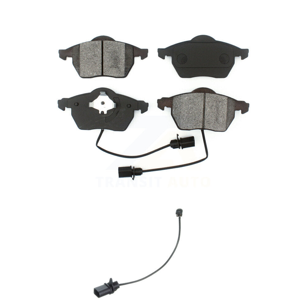 Semi-Metallic Disc Brake Pad & Extra Wear Sensor Front Kit For Volkswagen Passat