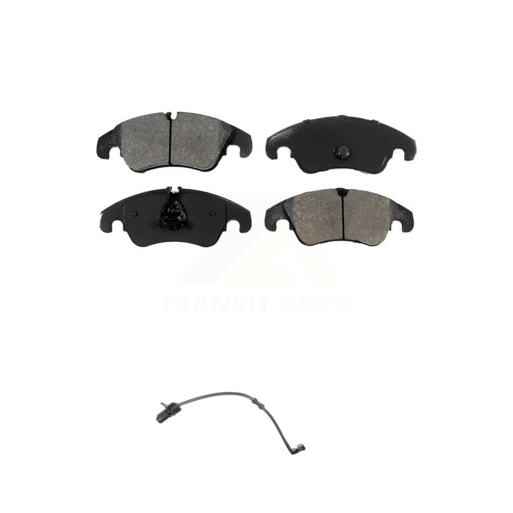 Semi-Metallic Disc Brake Pads And Wear Sensors Front Kit For Audi A7 Quattro A6