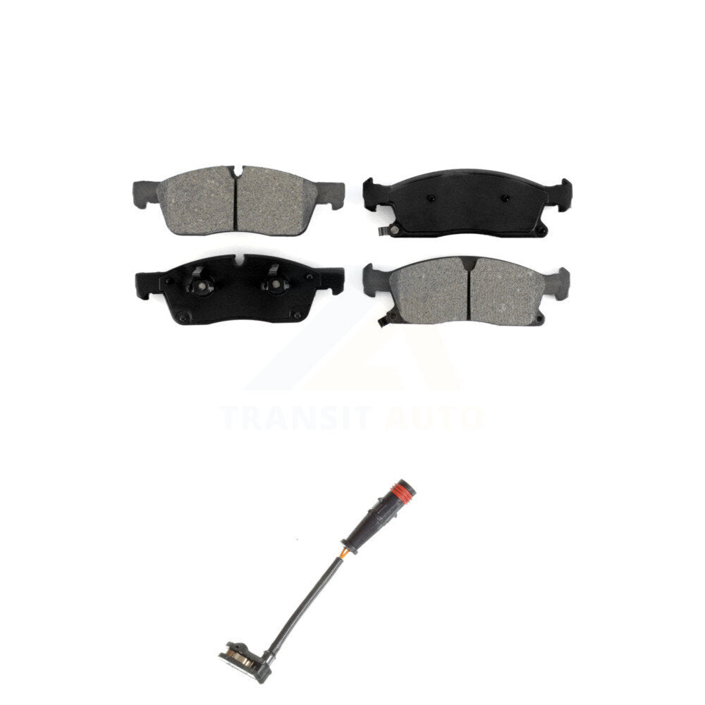Semi-Metallic Brake Pad And Wear Sensor Front Kit For Mercedes-Benz ML350 GLE350
