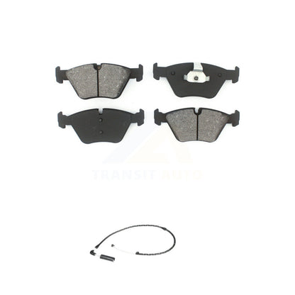 Semi-Metallic Disc Brake Pads And Wear Sensors Front Kit For 2004-2010 BMW X3