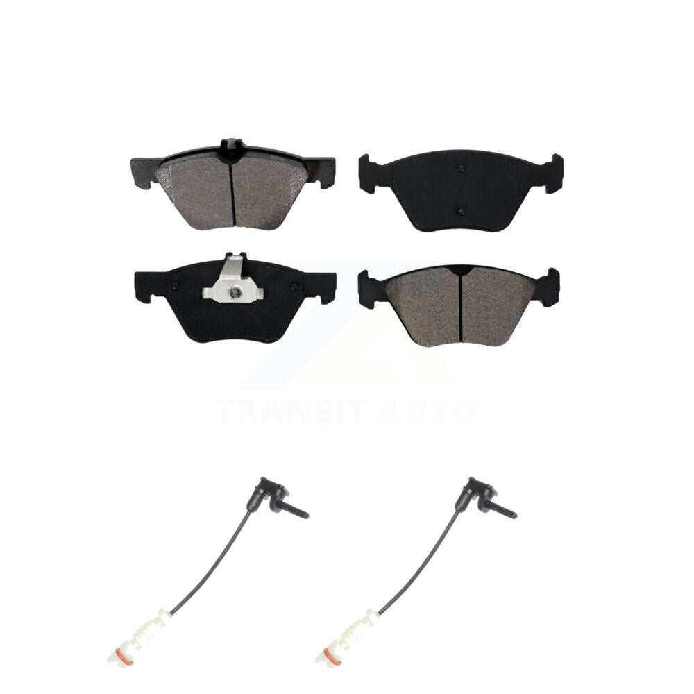 Semi-Metallic Brake Pads & Wear Sensor Front Kit For Mercedes-Benz E320 Chrysler