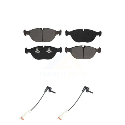 Semi-Metallic Disc Brake Pad & Wear Sensor Front Kit For Chrysler Crossfire E430