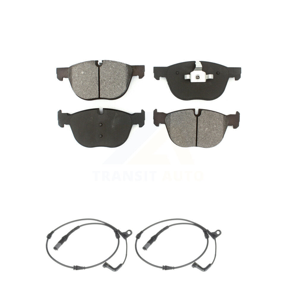 Semi-Metallic Disc Brake Pads And Wear Sensors Front Kit For BMW X5 X6