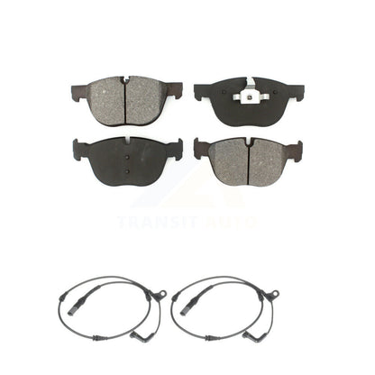 Semi-Metallic Disc Brake Pads And Wear Sensors Front Kit For BMW X5 X6
