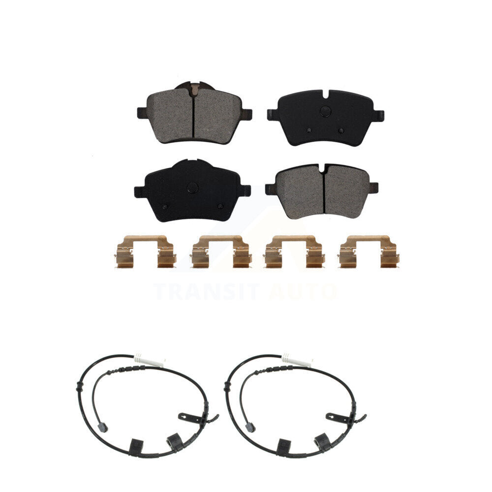 Semi-Metallic Disc Brake Pads And Wear Sensors Front Kit For Mini Cooper