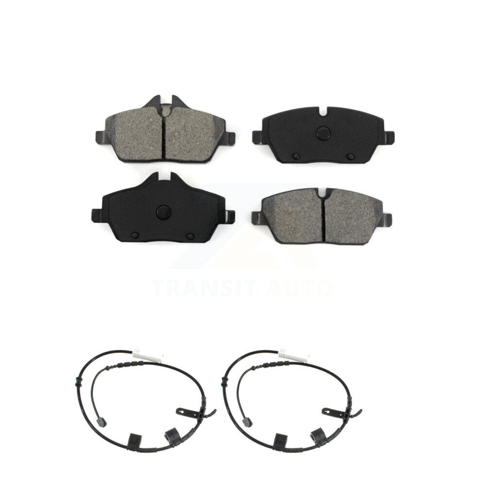 Semi-Metallic Disc Brake Pads And Wear Sensors Front Kit For Mini Cooper