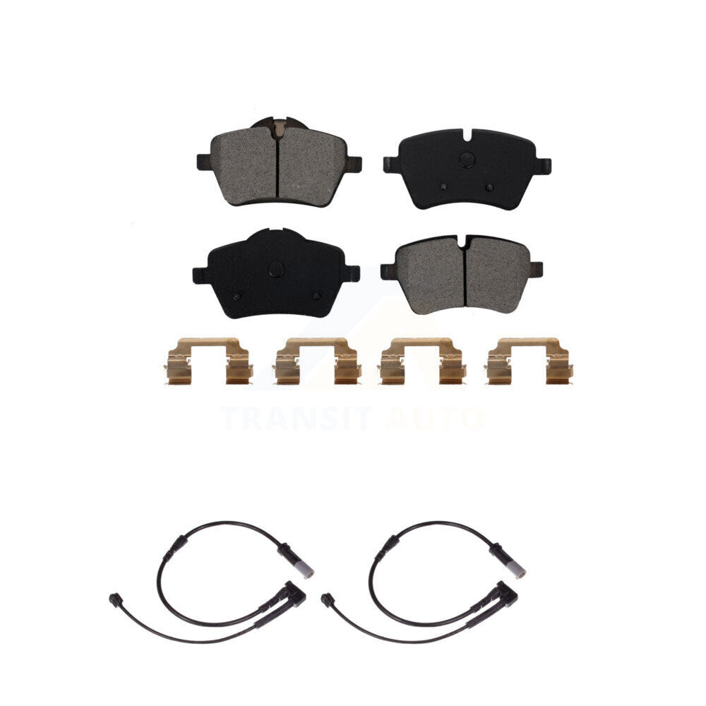 Semi-Metallic Disc Brake Pads And Wear Sensors Front Kit For Mini Cooper