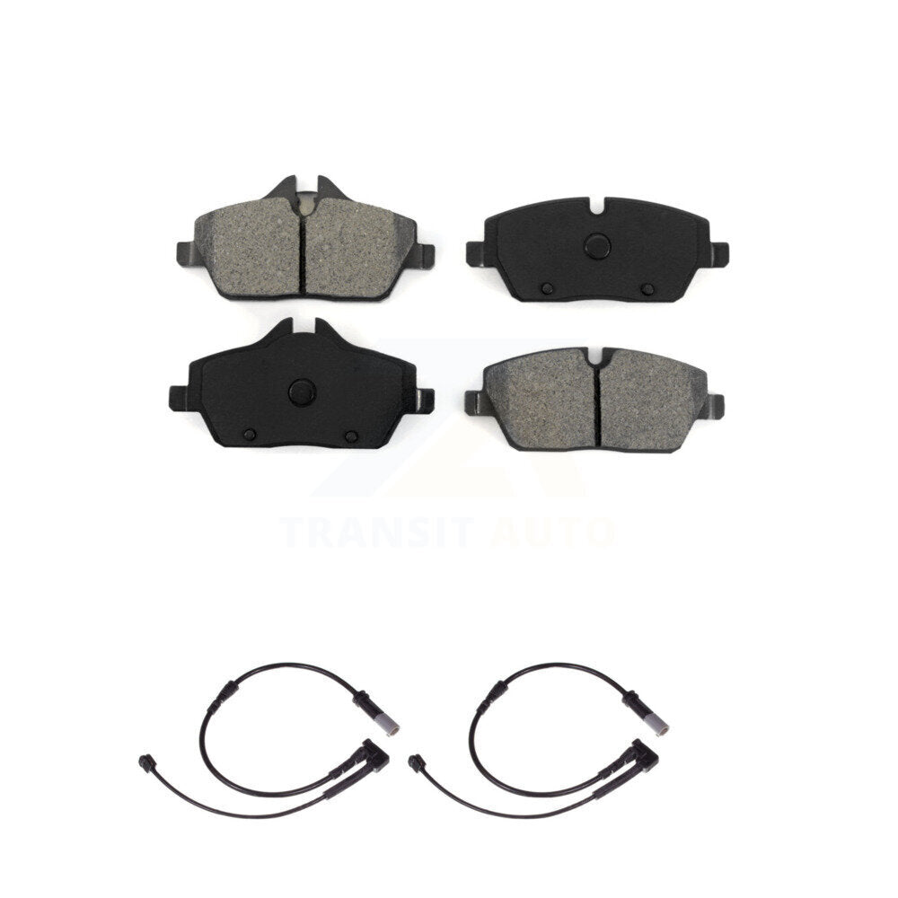 Semi-Metallic Disc Brake Pads And Wear Sensors Front Kit For Mini Cooper