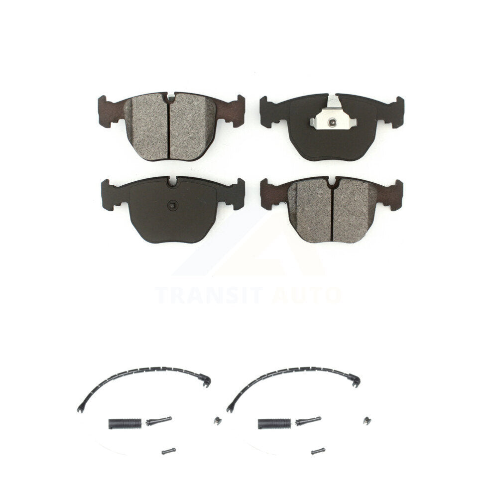 Semi-Metallic Disc Brake Pads And Wear Sensors Front Kit For Land Rover Range