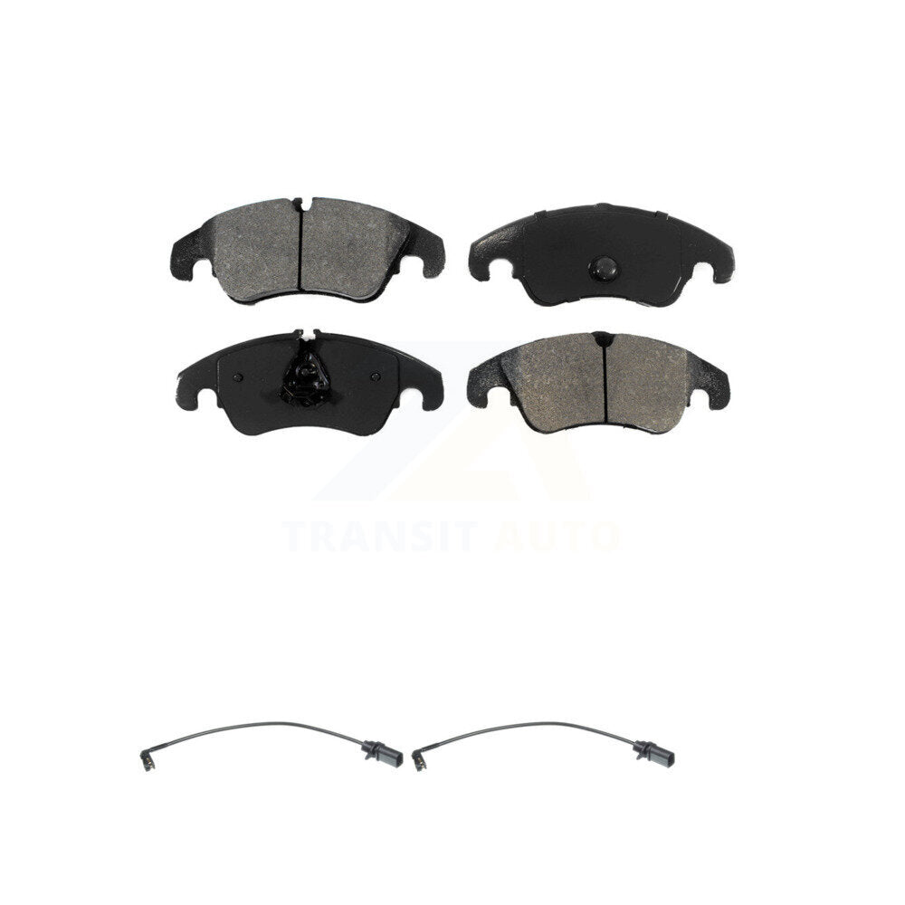 Semi-Metallic Brake Pad Wear Sensor Front Kit For Audi Q5 A4 Quattro A5 S4 S5 A6