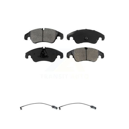 Semi-Metallic Brake Pad Wear Sensor Front Kit For Audi Q5 A4 Quattro A5 S4 S5 A6