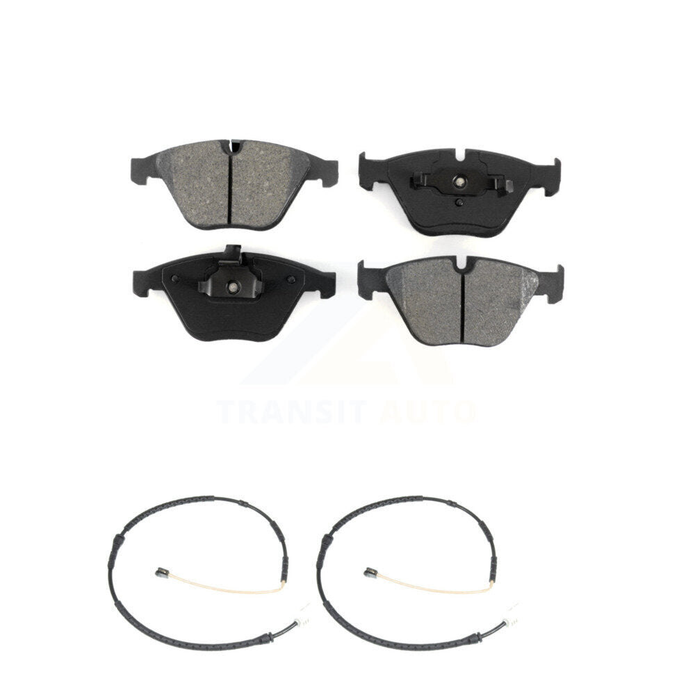 Semi-Metallic Disc Brake Pad & Wear Sensor Front Kit For BMW 335i xDrive X1 328i