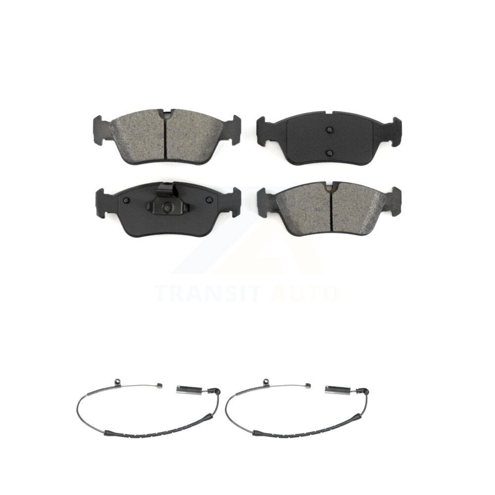 Semi-Metallic Brake Pads & Wear Sensor Front Kit For BMW Z4 325i 325Ci 320i 323i