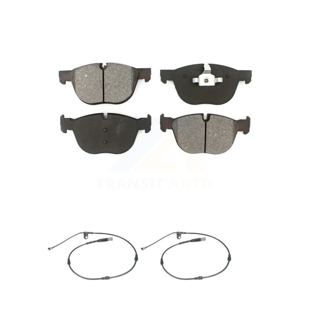 Semi-Metallic Disc Brake Pads And Wear Sensors Front Kit For BMW X5 X6