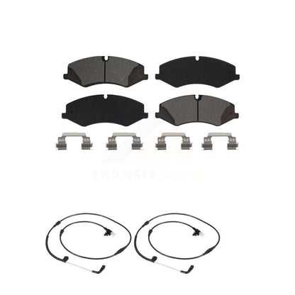 Semi-Metallic Disc Brake Pads & Wear Sensor Front Kit For Land Rover Range Sport