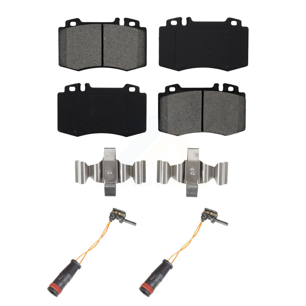 Semi-Metallic Brake Pads Wear Sensor Front Kit For Mercedes-Benz E350 C230 SL500