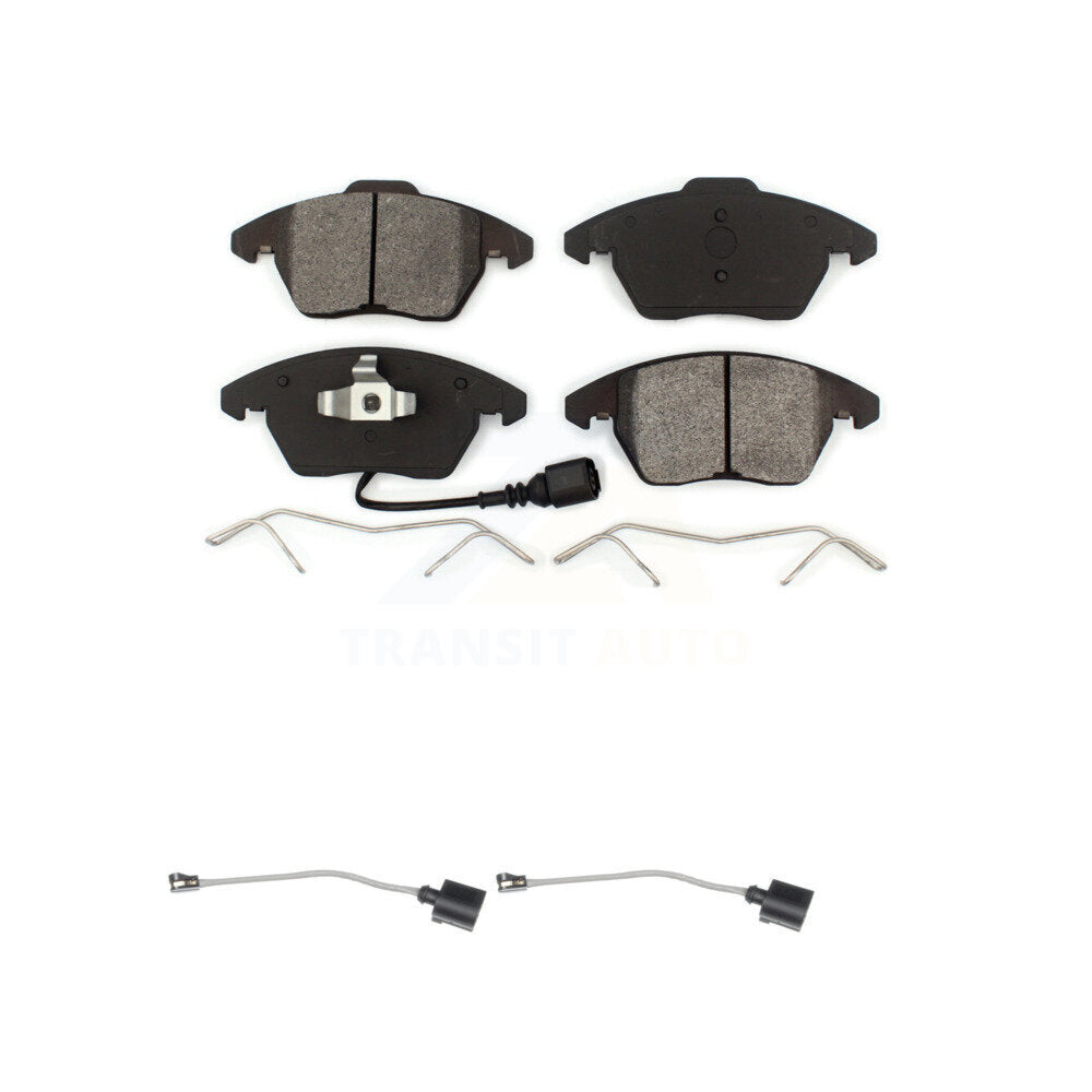 Semi-Metallic Brake Pad And Extra Wear Sensor Front Kit For Audi A3 Quattro Golf