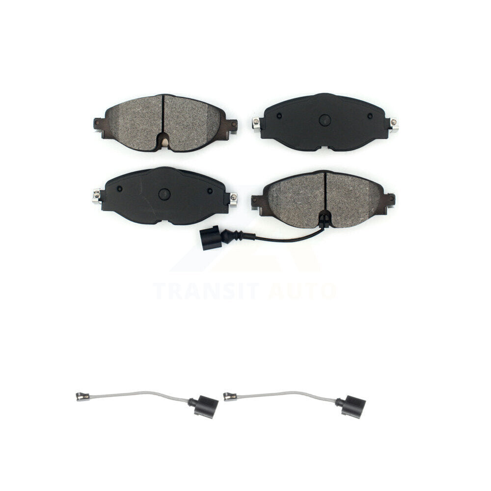 Semi-Metallic Brake Pad Extra Wear Sensor Front Kit For Volkswagen Jetta Golf A3