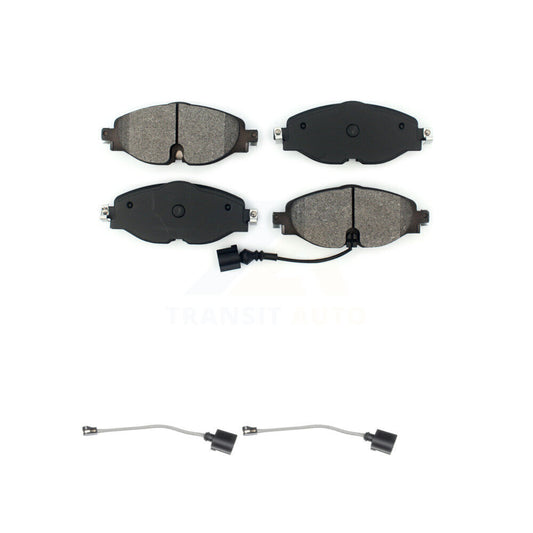 Semi-Metallic Brake Pad Extra Wear Sensor Front Kit For Volkswagen Jetta Golf A3