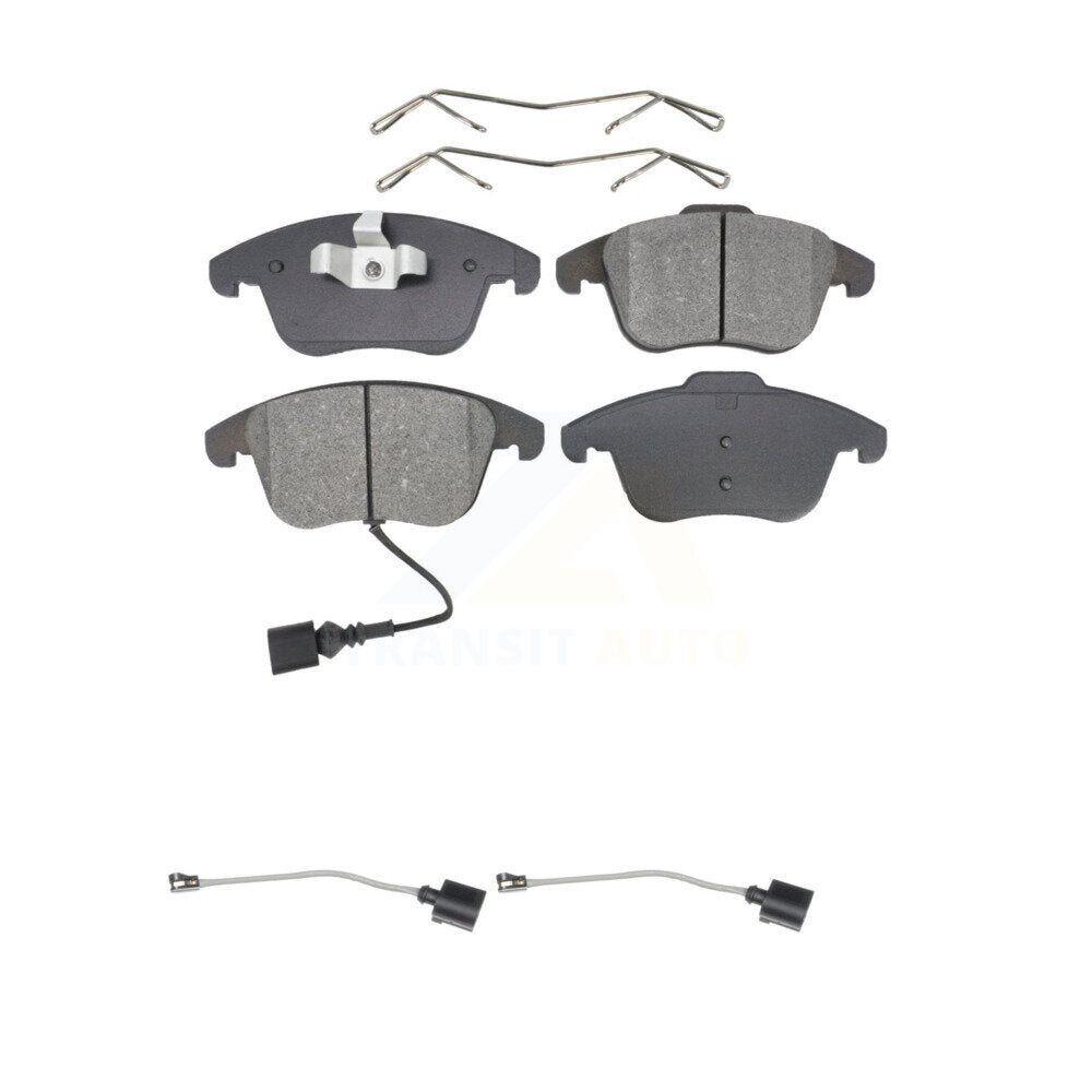 Semi-Metallic Disc Brake Pad & Extra Wear Sensor Front Kit For Volkswagen Tiguan